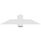 Ekena Millwork Eugene Architectural Grade PVC Gable Bracket, 48"W x 12"H x 6"D x 6"F, 6/12 Pitch GBP048X12X0606EUG00 - alternate 4